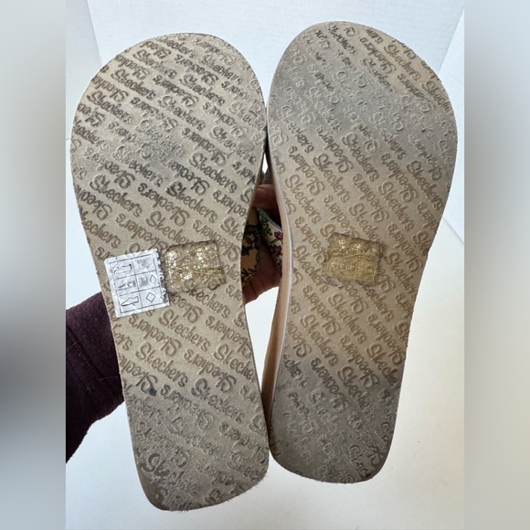 Y2K Skechers Cali Wedge Platform Chunky Thong Flip Flop Sandals Shoes Size 9 - Picture 6 of 7